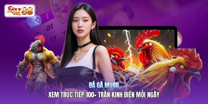 Đá Gà MU88 | Xem Trực Tiếp 100+ Trận Kinh Điển Mỗi Ngày